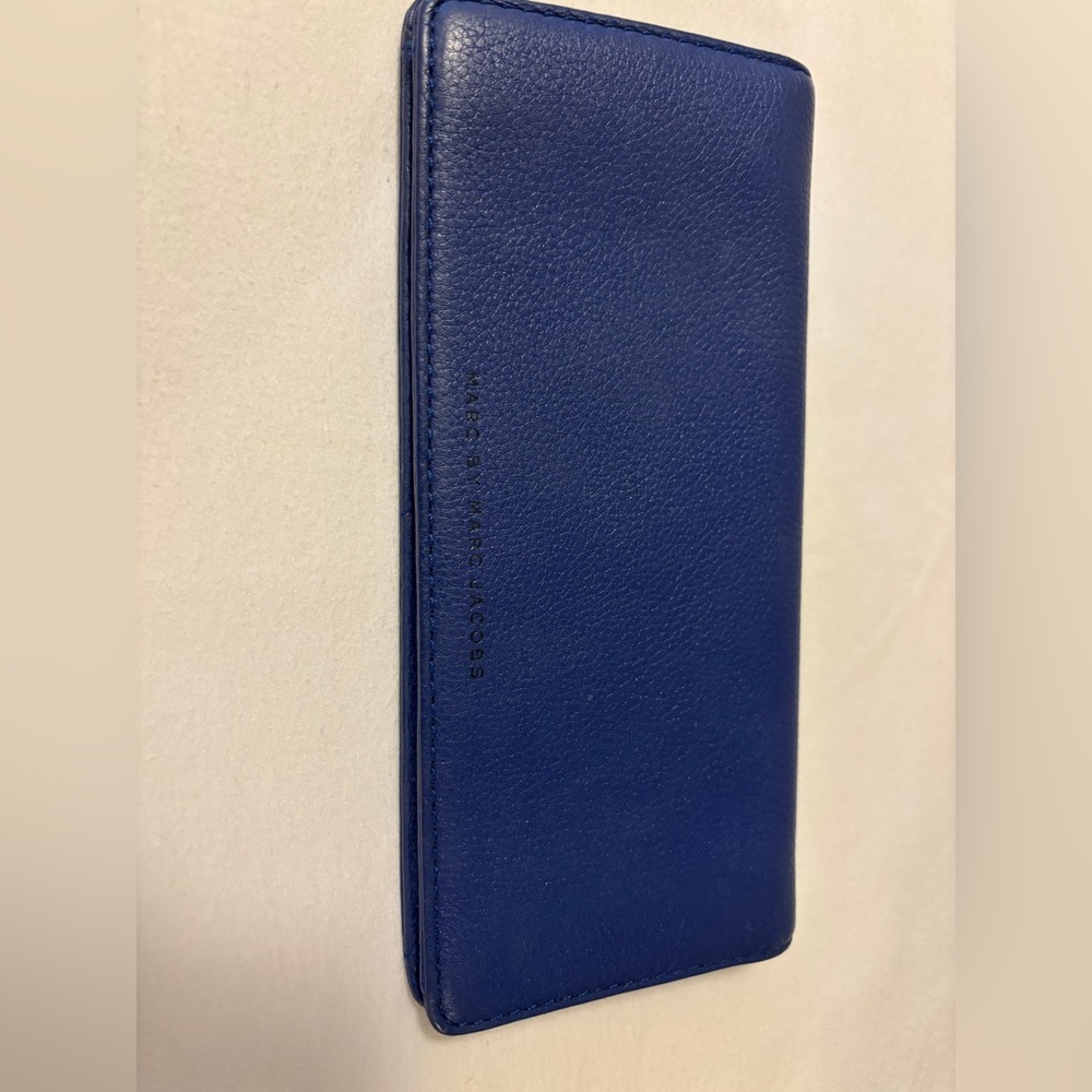 Marc By Marc Jacobs Cobalt Blue Leather Wallet